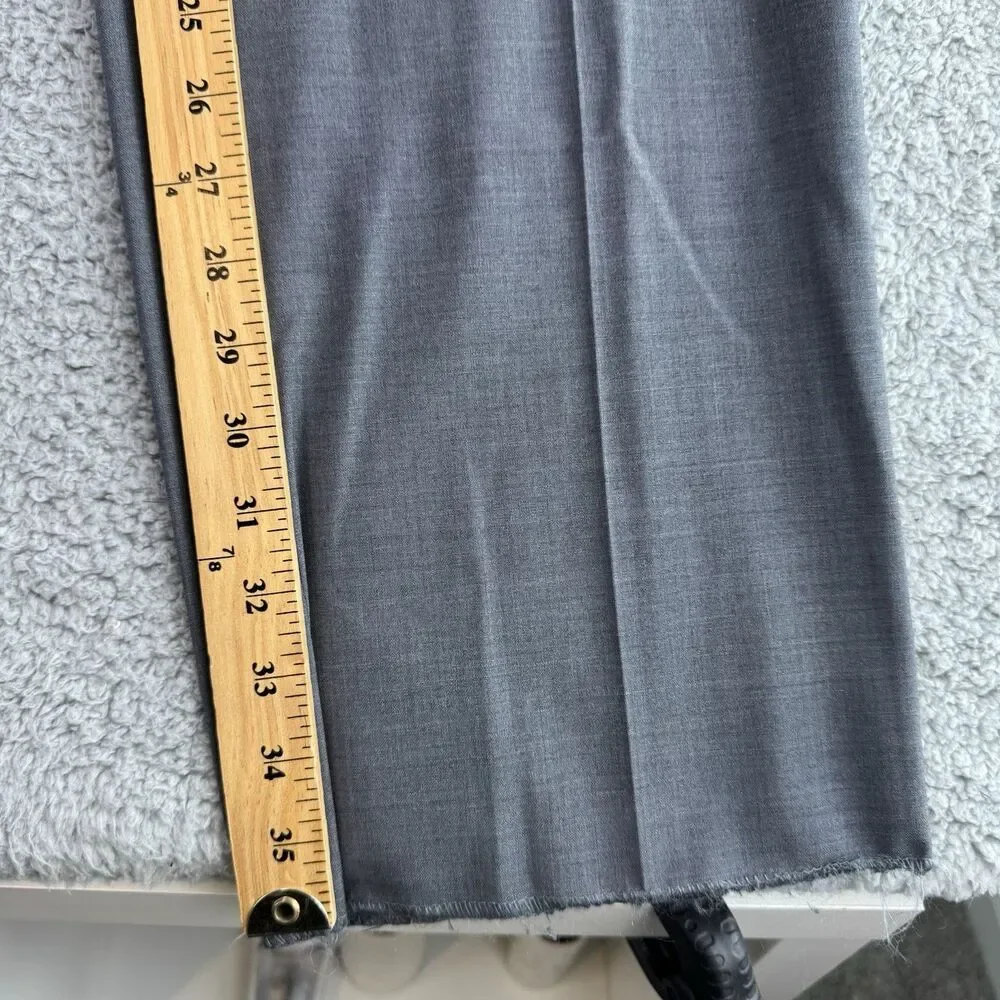 John Varvatos USA Pants Mens‎ 38 Gray Wool Blend Dress Slacks Unhemmed NWT